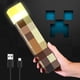 thumbnail image 1 of Linterna Pixels Brownstone para montaje en pared o portátil, recargable por USB, función de desvanecimiento lento, linterna LED de 11 pulgadas, decoración de habitación, perfecta para jugadores, disfr, 1 of 7