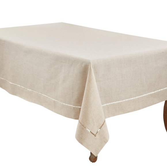Mantel SARO LIFESTYLE 274 cm Natural (Mezcla de Lino y Poliéster)