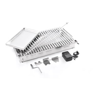 Macbeef - Parrilla Quincho Inoxidable Plancha Y Spiedo