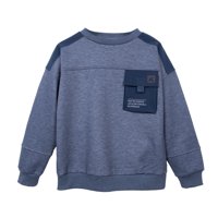 Pillin - Polerón Niño Cuello Redondo Con Bolsillo Delantero Azul