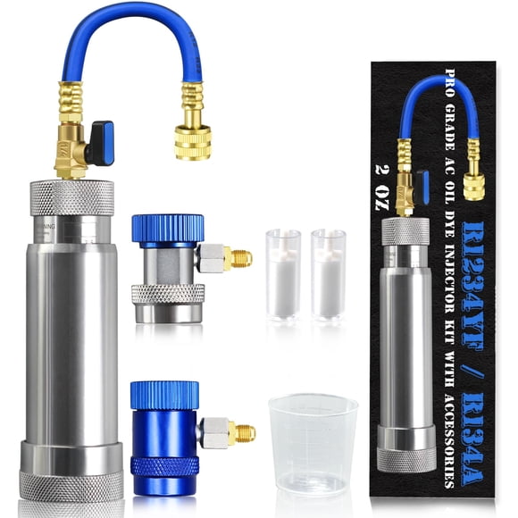 Kit Inyector De Tinte Y Aceite Para Aire Acondicionado R1234yf R134a 60 Ml