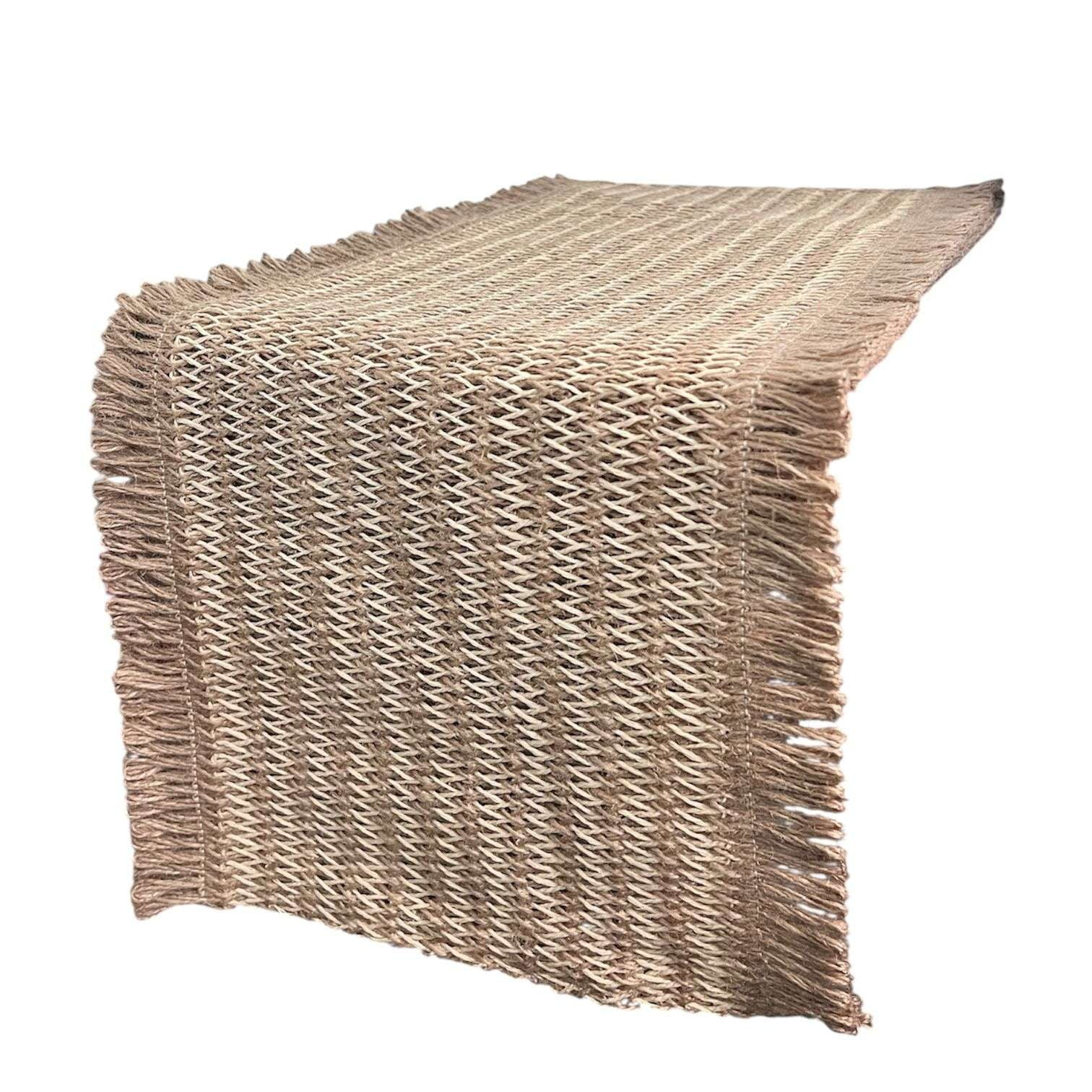 Oem - Mantel Camino De Mesa Rectangular Lino Mimbre 146x31cm 2