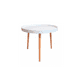 thumbnail image 1 of Mesa de centro lateral redonda Magic - Blanco, 1 of 3
