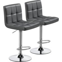 Taburetes De Bar Yaheetech Con Respaldo Ajustable En Altura De 25 A 36 Cm