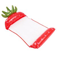 Magideal - Hamaca Flotante Para Piscina, Flotador Inflable Para Piscina, Balsa Portátil Para Piscina, Hamaca Inflable, Hamaca De Agua Para Vacaciones, Fiesta En Fresa