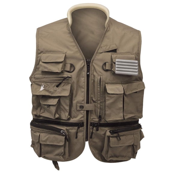 Chaleco de pesca impermeable FROGG TOGGS – talla grande, color piedra