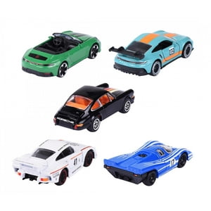 Set 5 Mini Porshe Majorette Multicolor