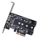 thumbnail image 1 of Tarjeta adaptadora SilverStone Technology ECM27 de triple ranura M.2 SSD a PCIe x4, 1 of 6