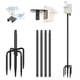 thumbnail image 1 of Comedero Para Pájaros Smart De 2 M Con Kit De Montaje De Metal Negro, 1 of 7