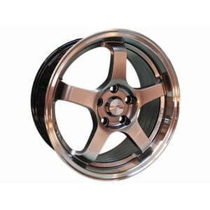 Gen - Juego De Llantas 17X7.5 5X108 Et38 Hyper Black Machine Lip 512