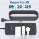 thumbnail image 3 of Cable de extensión NTONPOWER de 25 pies con protector contra sobretensiones de 8 salidas, 3 of 8