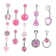 thumbnail image 3 of 12 Uds. Anillos Para Ombligo, Barra Para Ombligo Rosa, Piercing Para Ombligo Moderno, 3 of 5