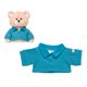 thumbnail image 1 of Polera Build A Bear manga larga azul tipo waffle, 1 of 2
