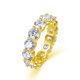 thumbnail image 1 of Exquisite Anillos de Eternidad de Moissanita de 5 Mm Creados en Laboratorio para Mujer Color D VVS1 Anillos de Boda de Plata Esterlina S925 con Diamantes Opción Ideal para Fiestas en Pareja Cita, 1 of 5