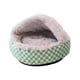 thumbnail image 3 of Cama redonda para gatos, cama para perros pequeños, cómoda cama para gatos, cojín, cueva, nido cálido, casa de animales para cachorros y perros pequeñ Verde gris, 3 of 5