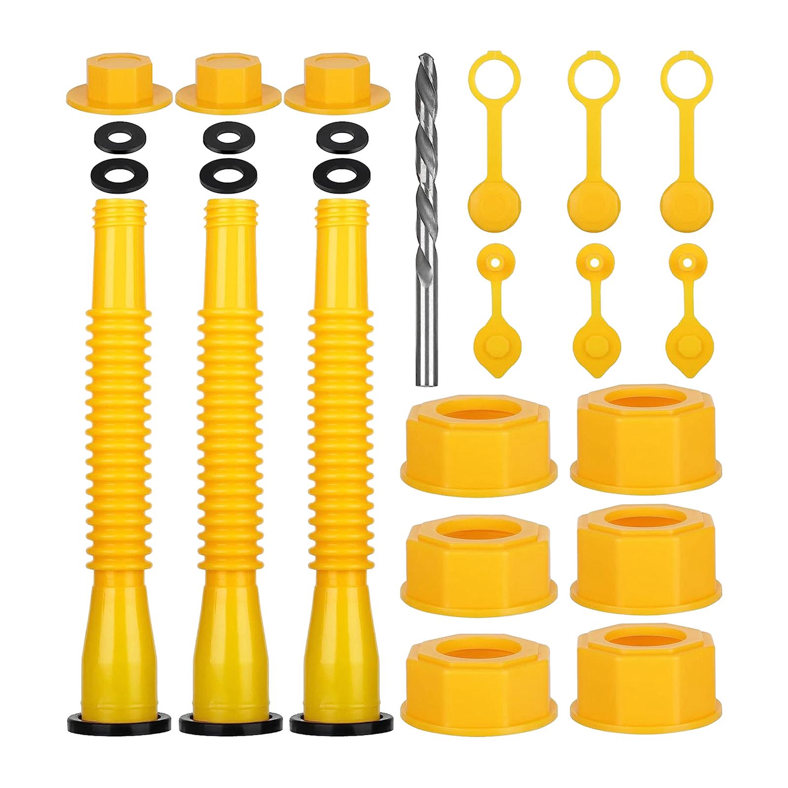 Magideal - Boquilla Del Recipiente De Gas, Reemplazo Del Surtidor Del Recipiente De Gas, Almohadilla De Goma Gruesa Con Tapa Del Recipiente De Gas, Kits De Surti 3 Juegos