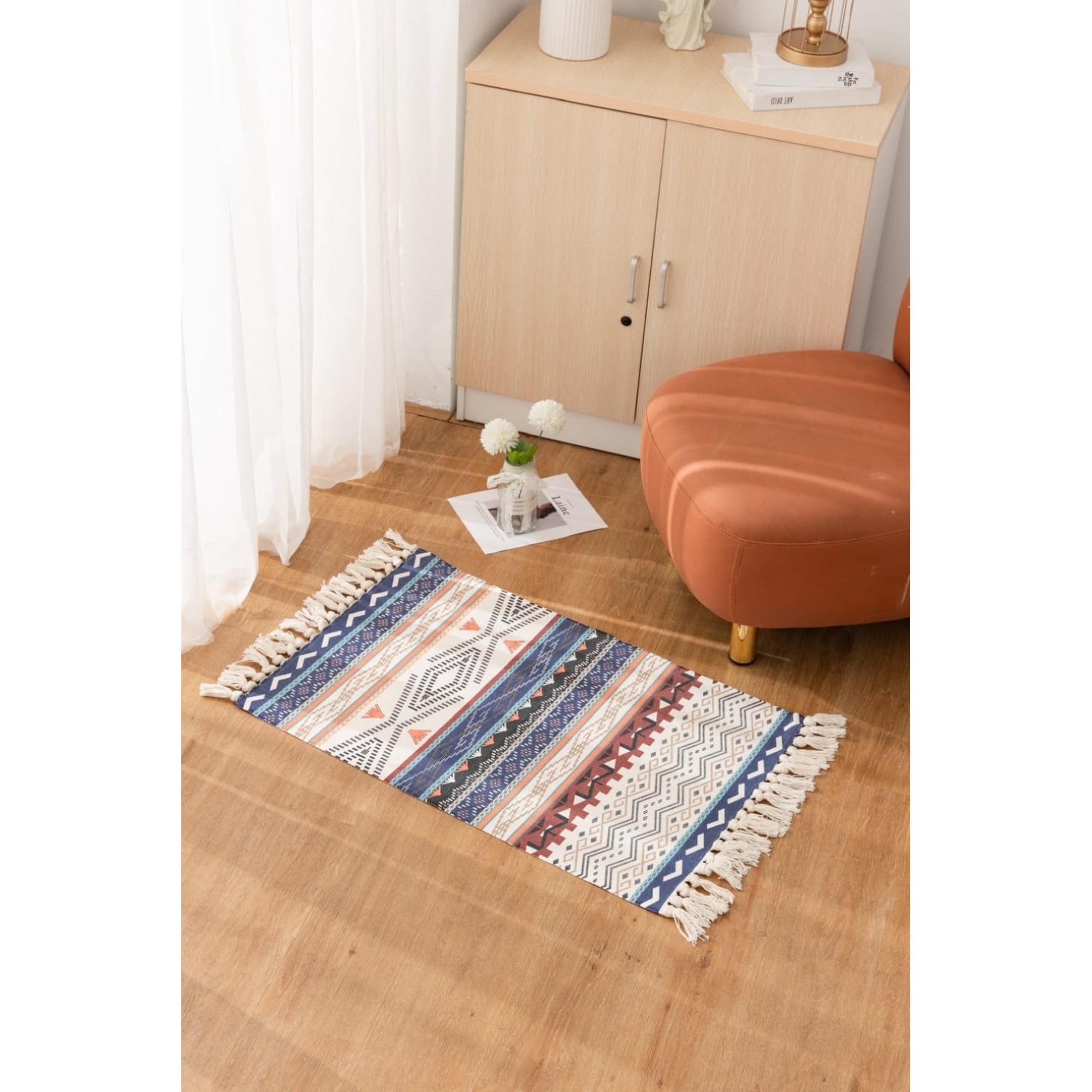 Angeles Del Hogar - Alfombra De Lino 50x90 Cm