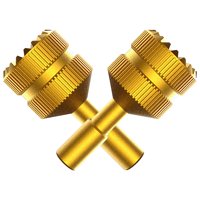 Magideal - 2X Extensión Del Mando , Mando Thumb Rocker Para Piezas De Repuesto , Dorado