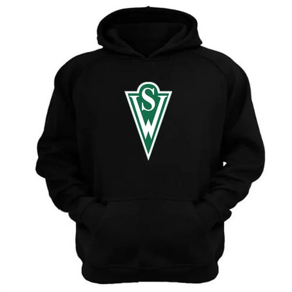 Genérico - Polerón Canguro Santiago Wanderers Negro Talla L Unisex
