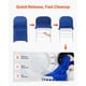 thumbnail image 5 of Fundas de silla VEVOR de poliéster y elastano elástico, 50 unidades, color azul real, 5 of 9
