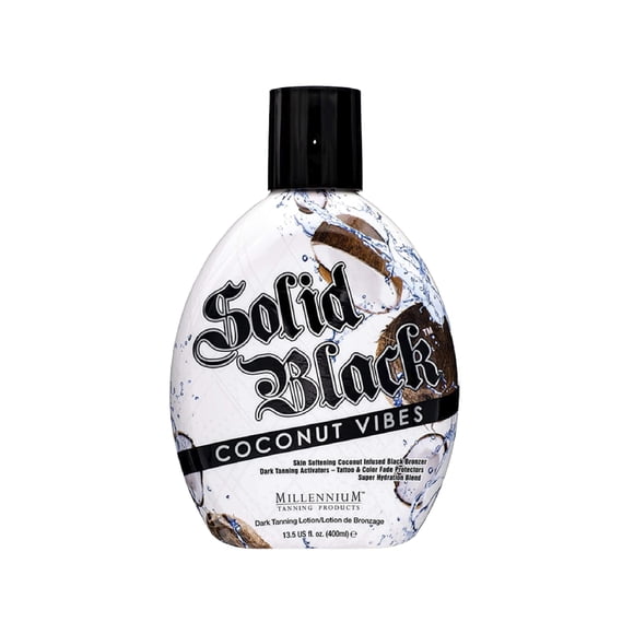 Loción bronceadora Millennium Tanning Solid Black Coconut Vibes 400 ml