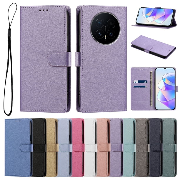 Cartera Protectora para Honor Magic8 con Soporte, Lila