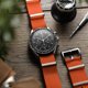 thumbnail image 2 of Correa para Reloj WatchGecko Ridge 22 mm Naranja de Nylon, 2 of 7