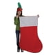 thumbnail image 2 of Calcetín navideño Beistle rojo Jumbo con borde blanco de 1,37 m, 2 of 2