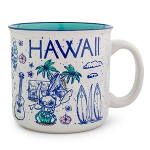 Silver Buffalo - Taza Plateada Buffalo Disney Lilo & Stitch Hawaii 600 Ml