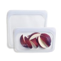 Bolsas De Almacenamiento De Alimentos Stasher Premium Silicone, Paquete De 2 Unidades, Transparentes