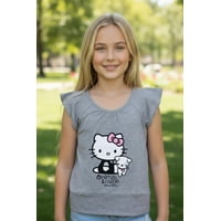 Polera Niña Hello Kitty Gris 14
