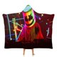 thumbnail image 1 of DJ Marshmello Manta Capa con Capucha Anti-Bolitas, Manta de Lana Ártica Suave, Manta Portátil de Felpa Ligera y Lujosa, Poncho para Siesta en Casa y Oficina, 100*130cm, 1 of 6