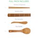 thumbnail image 3 of Kit para hacer sushi BlauKe 2 alfombrillas enrollables de bambú para sushi, 5 pares, 3 of 9