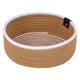 thumbnail image 1 of 1 Paquete de Cesta de Almacenamiento Tejida, Caja de Almacenamiento para Estante y Armario para Bandeja de Llaves, Cuenco para Escritorio de Entrada, Decoración del Hogar Caqui 9.4*9.4*3.9in, 1 of 6