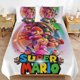 thumbnail image 1 of Super Mario 3-Piece Comforter Set for Bedroom Super Mario Bedding Set for Kids Adults Soft Microfiber Duvet Cover Set with Zipper Closure, 1 of 5