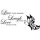 thumbnail image 1 of Decomural Live Laugh Love Family WS-32378, 1 of 2