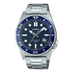 Reloj Casio Standard Analog Stainless Steel Blue Dial Quartz Mtd-135D-2Av Men'S Watch