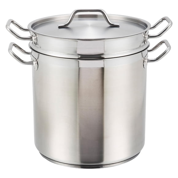 Vaporera/Cocedor de Pasta Winco 20qt Acero Inoxidable de Triple Capa