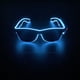 thumbnail image 2 of 2pcs gafas de neón Rave brillo led gafas de sol disfraces para la fiesta, EDM, Halloween, no cableado con energía de la batería, 2 of 3