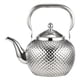 thumbnail image 2 of Tetera De Acero Inoxidable, Tetera De Hojas Sueltas Florecientes, Té De Kung Fu Para Cocina, 1,2 L, Plata, 2 of 5