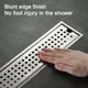 thumbnail image 2 of 1 Set, 11.8" Linear Shower Drain With Removable Grate, Professional Brushed 304 Stainless Steel Rectangle Shower Floor Drain,Floor Shower Drain With Hair Strainer, 2 of 5