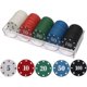 thumbnail image 1 of Juego de fichas de póquer LHTHT Poker Chips con denominaciones (100 piezas), 1 of 6