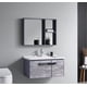thumbnail image 2 of Vanitorio Madera Lavamanos 60 Cm Ancho Con Griferia Y Mueble Espejo Gris T-1060, 2 of 3