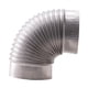 thumbnail image 2 of Codo De Estufa De 90°, Conector De Tubería, Accesorio Multifuncional, Adaptador De Conducto De Humos, Diámetro Interior Del Tubo 15,3 Cm, 2 of 5