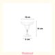 thumbnail image 3 of Pack X75 Copas Margarita Copas Acrilico Copas Coctel 137ml Transparente, 3 of 7