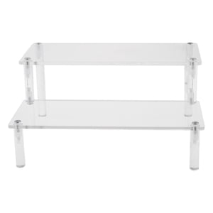 Magideal - Estante De Acrílico Multiusos De Varios Niveles Organizador De Almacenamiento De Maquillaje De Perfume Encimera Cupcakes Cosméticos Titular De , 2 A 2 Escalera