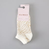 Calcetin 3X Pack Corto Brillo Flores Mujer 50777-35