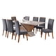 thumbnail image 1 of Juego Comedor Glamour 8 Sillas Café - Blanco, 1 of 6