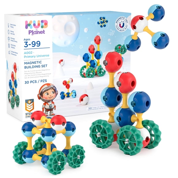 KUB Planet Set de Construcción Magnético 30 Piezas Juguete STEM