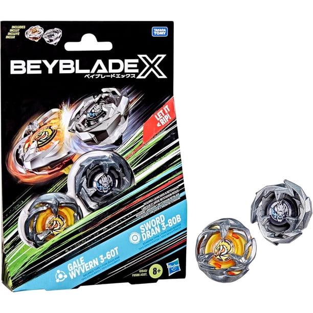 Beyblade X Hasbro Pack Dual Gale Wyvern 360T Sword Dran 380B | Lider